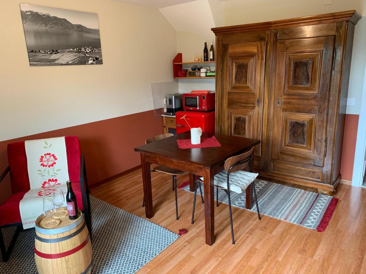 La Gremillette Gourmande Lavaux Apartman Rivaz Kültér fotó